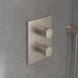 Lifestyle image of Villeroy & Boch Universal Brushed Nickel Dual Outlet Thermostatic Shower Valve